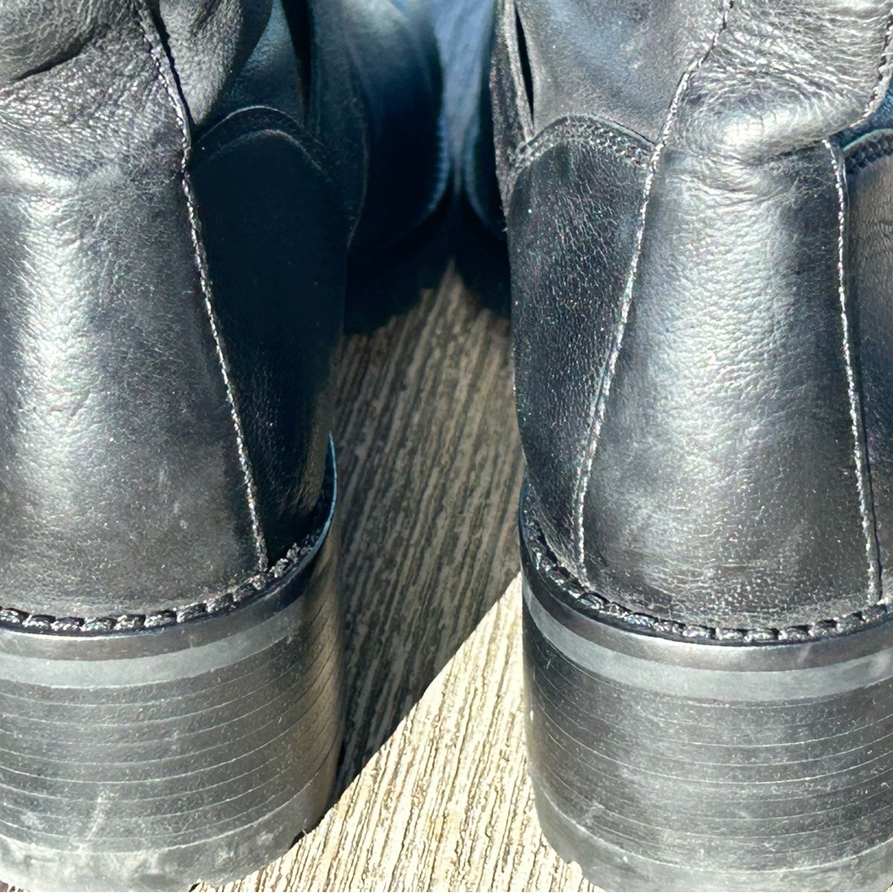 Cole Haan Hemlock W00198 Black Leather Buckle Boot Size 7.5 - Picture 6 of 15